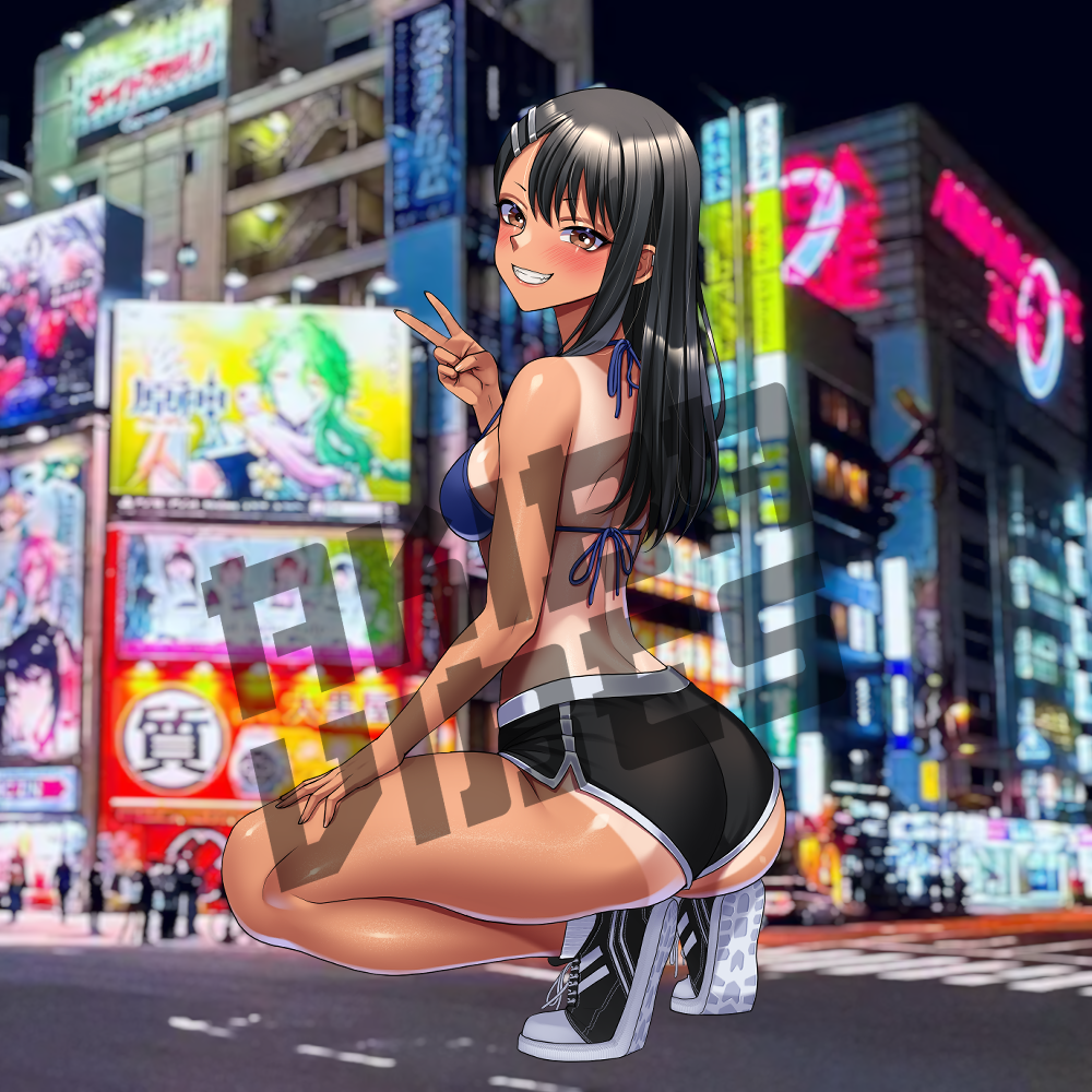 Nagatoro kisscut sticker