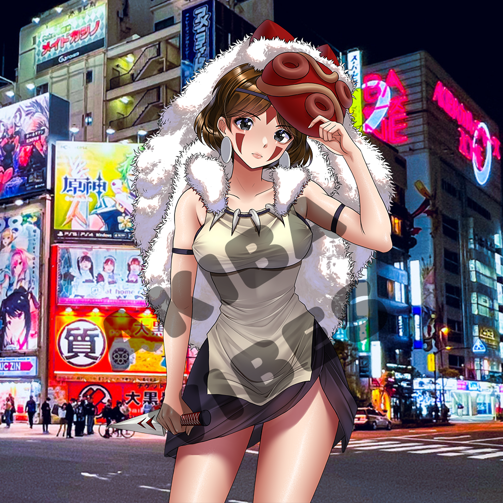 Princess Mononoke kisscut sticker