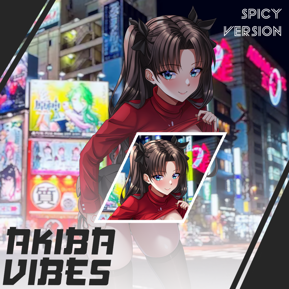 Rin Tohsaka 18+ kisscut sticker