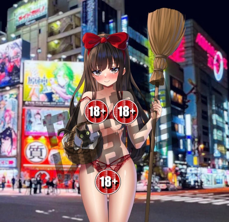 Kiki 18+ kisscut sticker