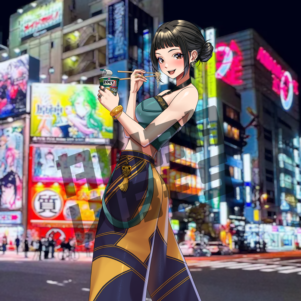 Zoey kisscut sticker