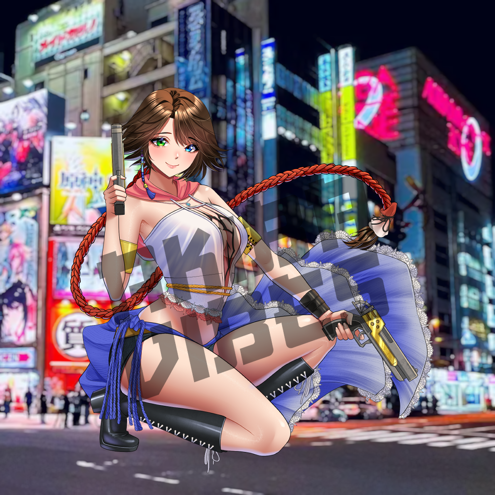 Yuna Kisscut sticker