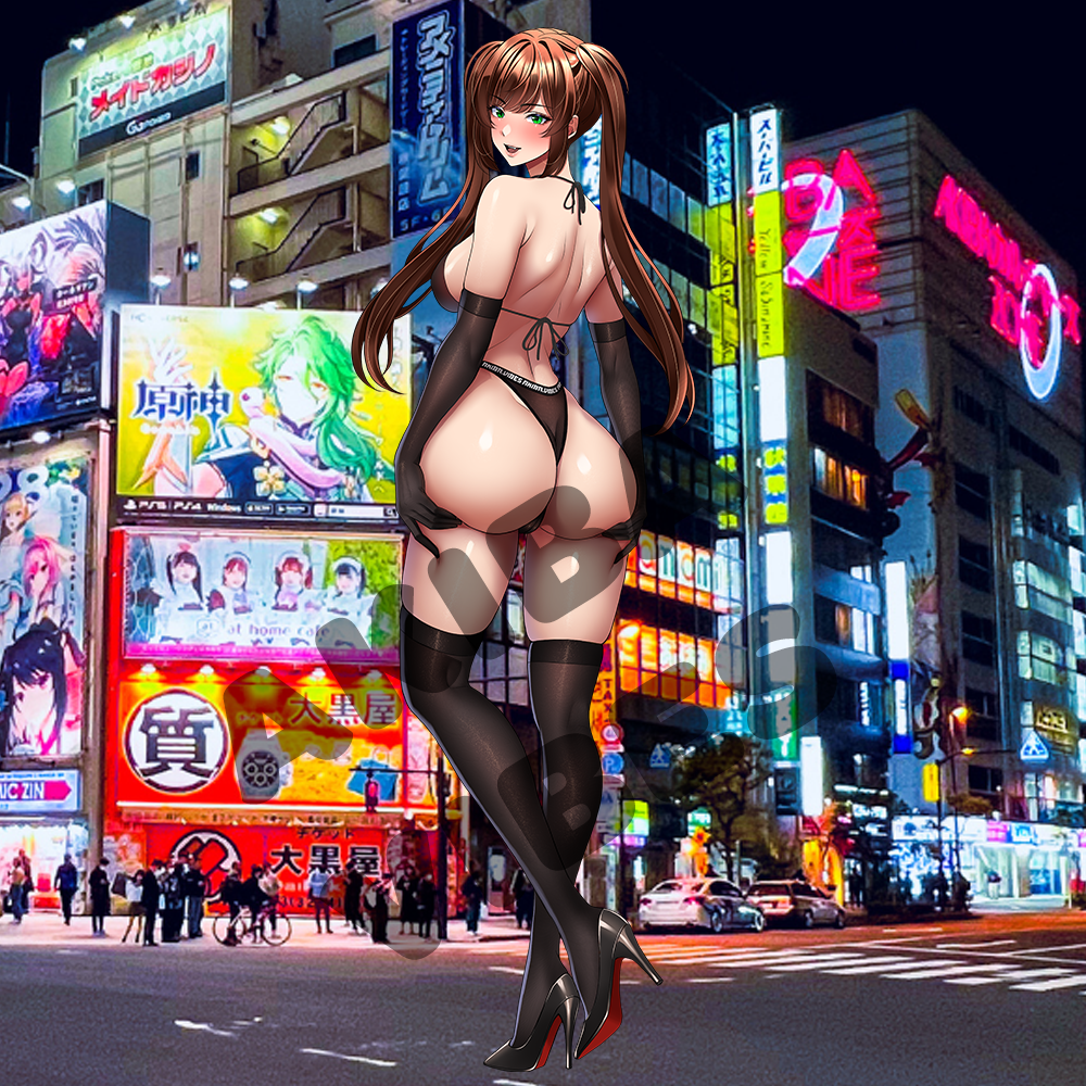 Lingerie Yumika (full body) kisscut sticker