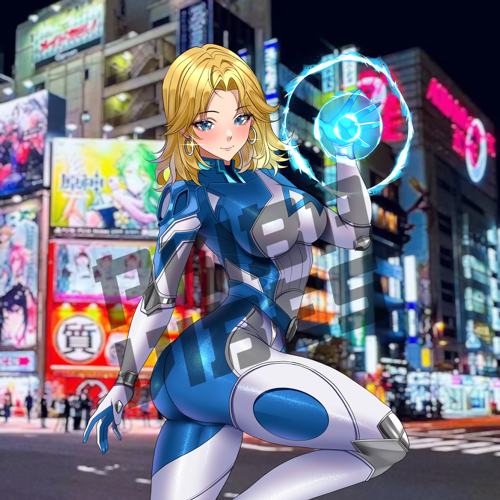 Invisible Woman kisscut sticker