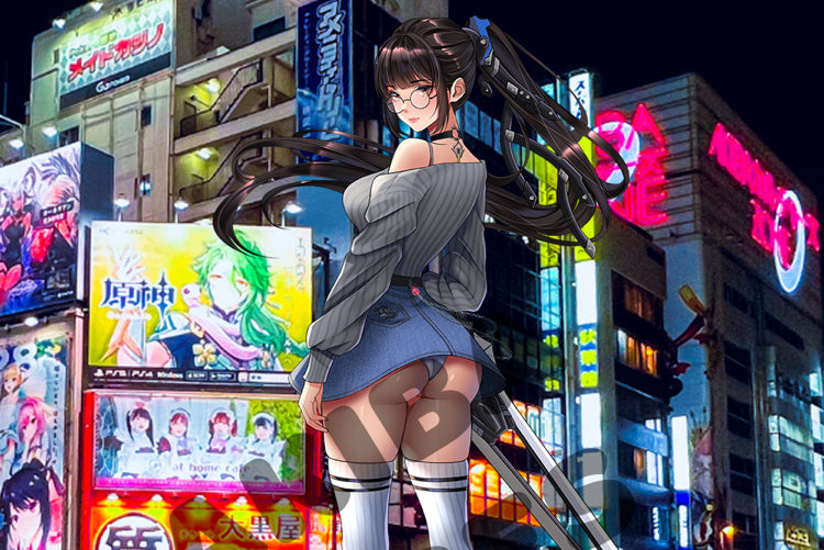 Eve (Daily Force knees up no sword) kisscut sticker