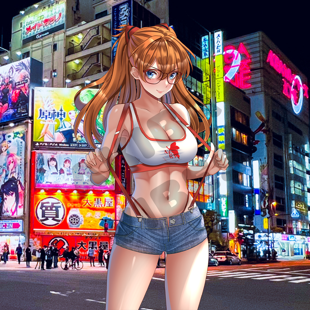 Asuka kisscut sticker