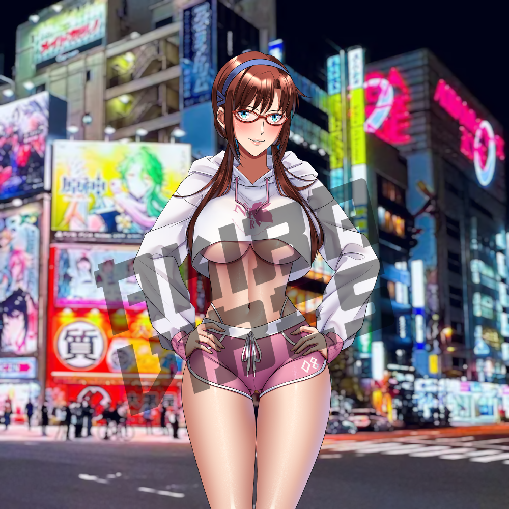 Mari Illustrious Makinami kisscut sticker