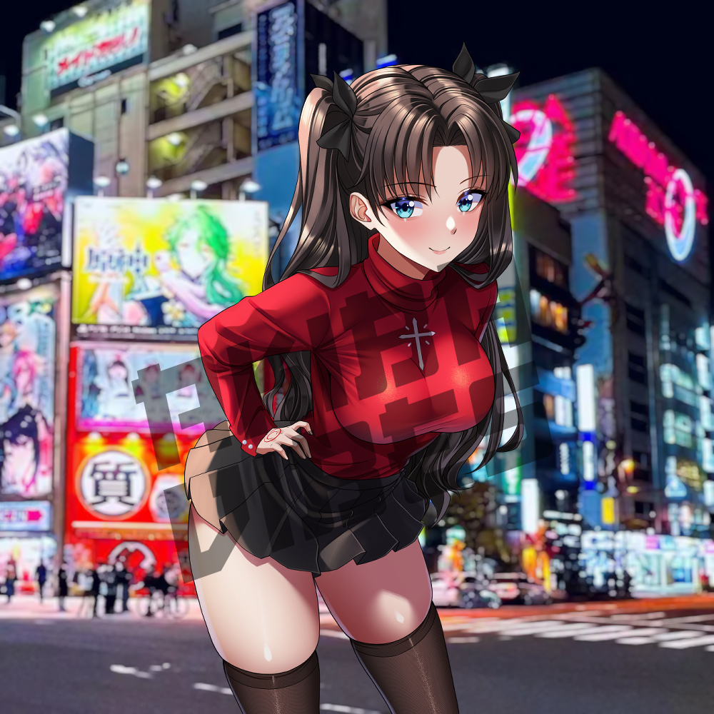 Rin Tohsaka Kisscut sticker