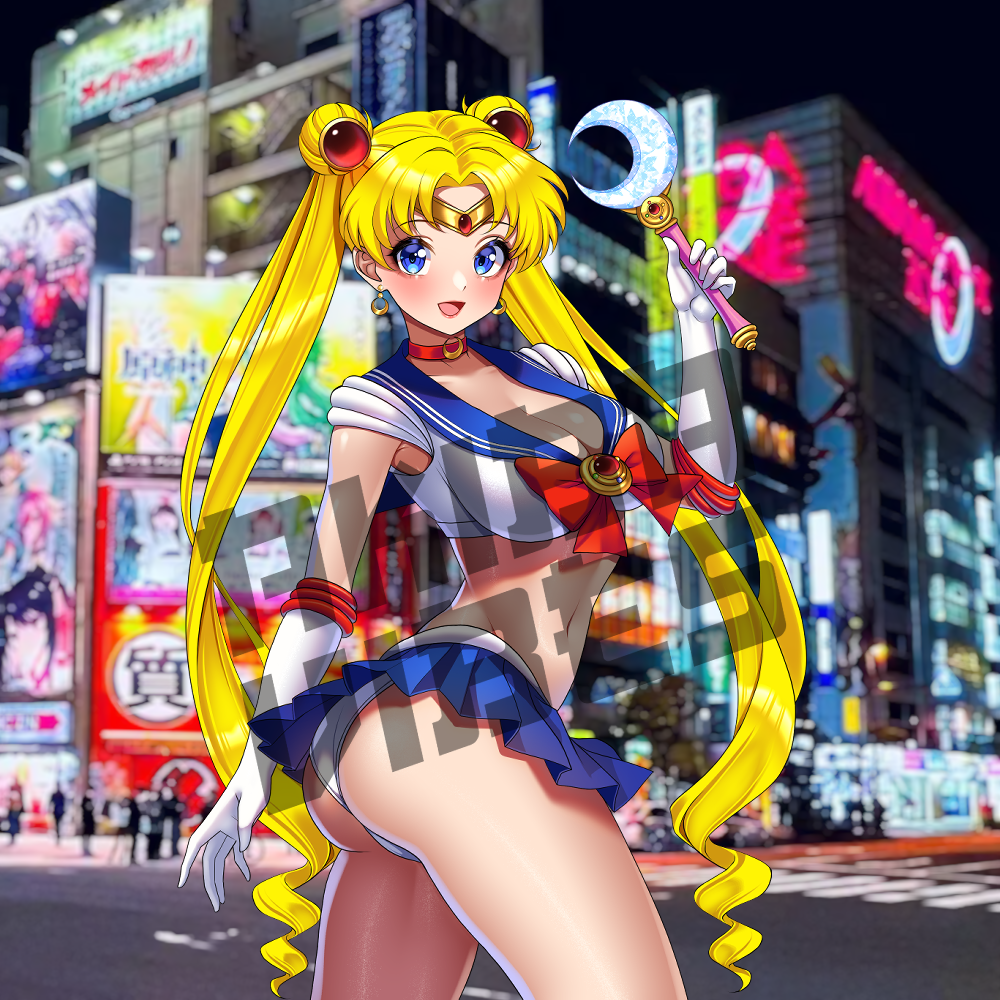 Sailor moon kisscut sticker
